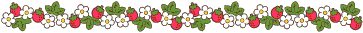 pixel art of strawberries and flowers on a vine